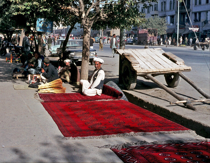Teppichverkauf in Kabul