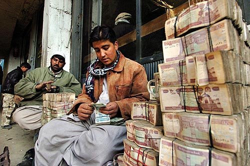 Devisenhändler in Kabul